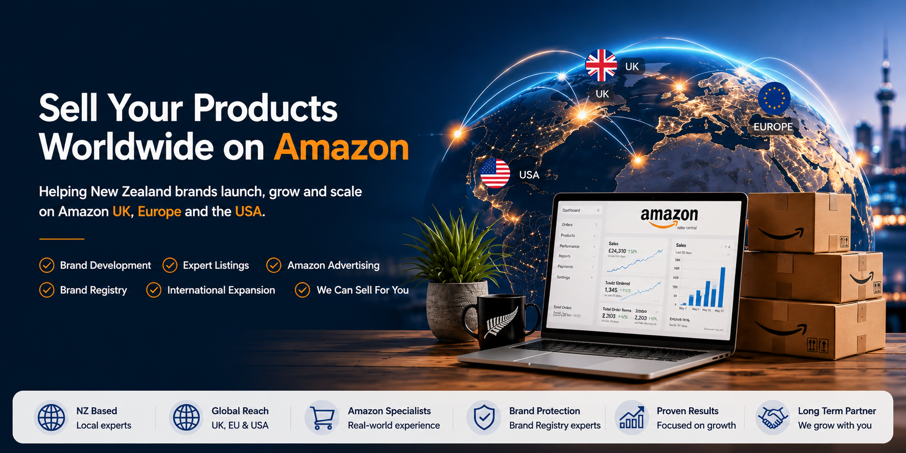 Global Seller helps New Zealand brands sell worldwide on Amazon